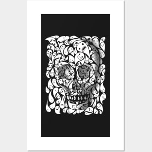 SKULL DOODLE Posters and Art